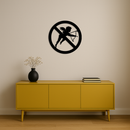 Anti-Cupid Metal Wall Art – Unique Valentine’s Day Decor - KAFGP029