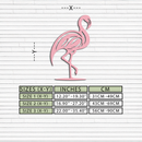 Flamingo Silhouette Metal Wall Art – Elegant Bird Design - KAFGP031