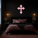 Classic Cross Silhouette Metal Wall Art – Timeless Religious Decor - KAFGP035