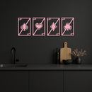 Playing Cards Silhouette Metal Wall Art – Poker Aces Design - KAFGP037