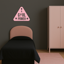 Girl Power Triangle Silhouette Metal Wall Art – Feminist Symbol Design - KAFGP040