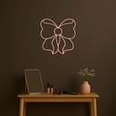 Bow Silhouette Metal Wall Art – Elegant Ribbon Design - KAFGP048