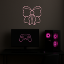 Bow Silhouette Metal Wall Art – Elegant Ribbon Design - KAFGP048