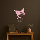 Kuromi Silhouette Metal Wall Art – Cute Gothic Character Design - KAFGP049