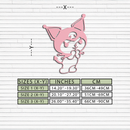 Kuromi Silhouette Metal Wall Art – Cute Gothic Character Design - KAFGP049