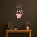 Labubu Silhouette Metal Wall Art – Cute Monster Design - KAFGP050