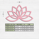 Minimal Lotus Silhouette Metal Wall Art – Elegant Flower Design - KAFGP054