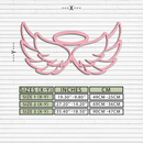 Angel Halo with Wings Metal Wall Art – Spiritual Silhouette Design - KAFGP062