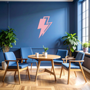 Lightning Bolt Silhouette Metal Wall Art – Modern Power Design - KAFGP069