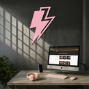 Lightning Bolt Silhouette Metal Wall Art – Modern Power Design - KAFGP069