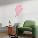 Lightning Bolt Silhouette Metal Wall Art – Modern Power Design - KAFGP069