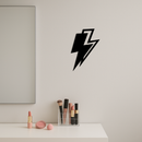 Lightning Bolt Silhouette Metal Wall Art – Modern Power Design - KAFGP069