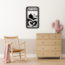 The Lovers Cat Tarot Card Metal Wall Art – Romantic Cat Silhouette Design - KAFGP071