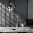 Tinker Bell Silhouette Metal Wall Art – Magical Fairy Home Decor - KAFGP073