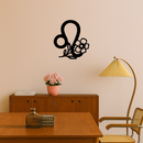 Leo Zodiac Sign Floral Metal Wall Art – Astrology-Inspired Home Decor - KAFGP080
