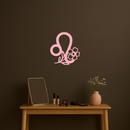 Leo Zodiac Sign Floral Metal Wall Art – Astrology-Inspired Home Decor - KAFGP080