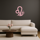 Leo Zodiac Sign Floral Metal Wall Art – Astrology-Inspired Home Decor - KAFGP080