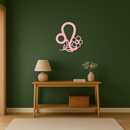 Leo Zodiac Sign Floral Metal Wall Art – Astrology-Inspired Home Decor - KAFGP080