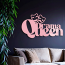 Drama Queen Metal Wall Art – Theatrical Comedy & Tragedy Mask Design - KAFGP093