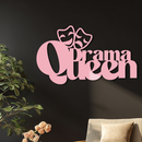 Drama Queen Metal Wall Art – Theatrical Comedy & Tragedy Mask Design - KAFGP093