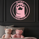 Stay Positive Paw Print Metal Wall Art – Inspirational Pet Lover Decor - KAFGP110