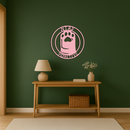 Stay Positive Paw Print Metal Wall Art – Inspirational Pet Lover Decor - KAFGP110
