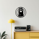 Stay Positive Paw Print Metal Wall Art – Inspirational Pet Lover Decor - KAFGP110