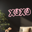 XOXO Word Art Metal Wall Decor – Modern Love Quote Design - KAFGP114