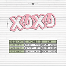 XOXO Word Art Metal Wall Decor – Modern Love Quote Design - KAFGP114
