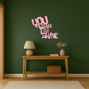 You Deserve to Shine Metal Wall Art – Motivational Disco Ball Design - KAFGP115