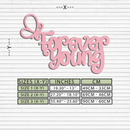 Forever Young Butterfly Script Metal Wall Art – Whimsical Home Decor - KAFGP117