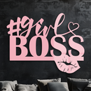 Girl Boss Metal Wall Art – Feminine Power & Modern Decor - KAFGP119