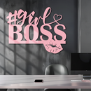 Girl Boss Metal Wall Art – Feminine Power & Modern Decor - KAFGP119