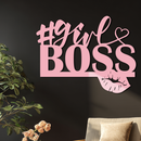 Girl Boss Metal Wall Art – Feminine Power & Modern Decor - KAFGP119