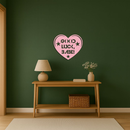 Good Luck Babe Heart Metal Wall Art – Positive Vibes Star Design - KAFGP120
