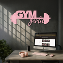 Gym Girlie Metal Wall Art – Fitness Motivational Home & Gym Decor - KAFGP121
