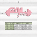 Gym Girlie Metal Wall Art – Fitness Motivational Home & Gym Decor - KAFGP121