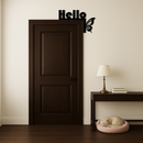 Hello Butterfly Metal Wall Art – Door Corner Decorative Sign - KAFGP122