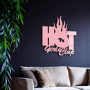 Hot Girls Club Metal Wall Art – Feminine Neon Style Home Decor - KAFGP123