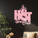 Hot Girls Club Metal Wall Art – Feminine Neon Style Home Decor - KAFGP123