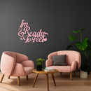 I'm Ready to Feel Quote Metal Wall Art – Musical Heart & Note Design - KAFGP126