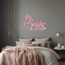 I'm Ready to Feel Quote Metal Wall Art – Musical Heart & Note Design - KAFGP126