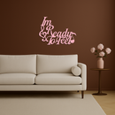 I'm Ready to Feel Quote Metal Wall Art – Musical Heart & Note Design - KAFGP126