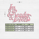 I'm Ready to Feel Quote Metal Wall Art – Musical Heart & Note Design - KAFGP126