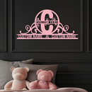 Personalized Initial Monogram Metal Wall Art – Custom Family Name Sign - KAFGP130