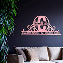 Personalized Initial Monogram Metal Wall Art – Custom Family Name Sign - KAFGP130