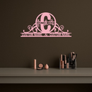 Personalized Initial Monogram Metal Wall Art – Custom Family Name Sign - KAFGP130