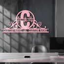 Personalized Initial Monogram Metal Wall Art – Custom Family Name Sign - KAFGP130