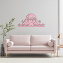 Personalized Initial Monogram Metal Wall Art – Custom Family Name Sign - KAFGP130