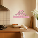 Personalized Initial Monogram Metal Wall Art – Custom Family Name Sign - KAFGP130